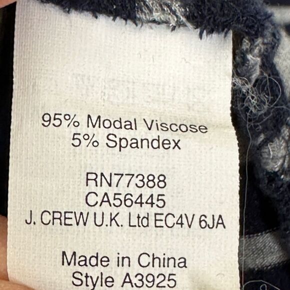 J. Crew Jersey Maxi Skirt Navy Stripe Size Medium - Picture 11 of 11